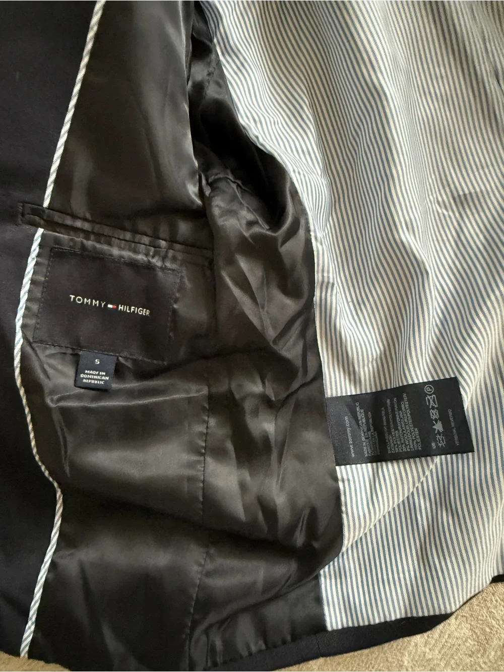Tommy Hilfiger Navy Blazer with Gold Buttons